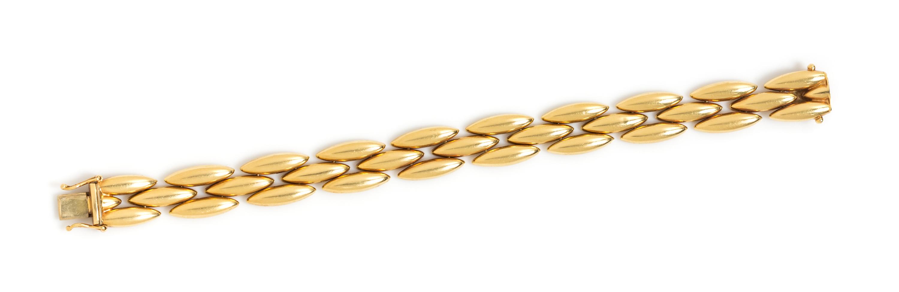 An 18 Karat Yellow Gold 'Gentiane' Bracelet, Cartier, 16.90 dwts.