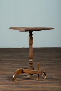 A Pine and Maple Nautical Candlestand