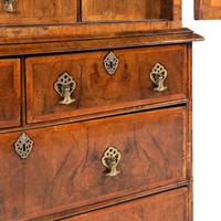 A William and Mary Walnut Collector's Cabinet-on-Chest