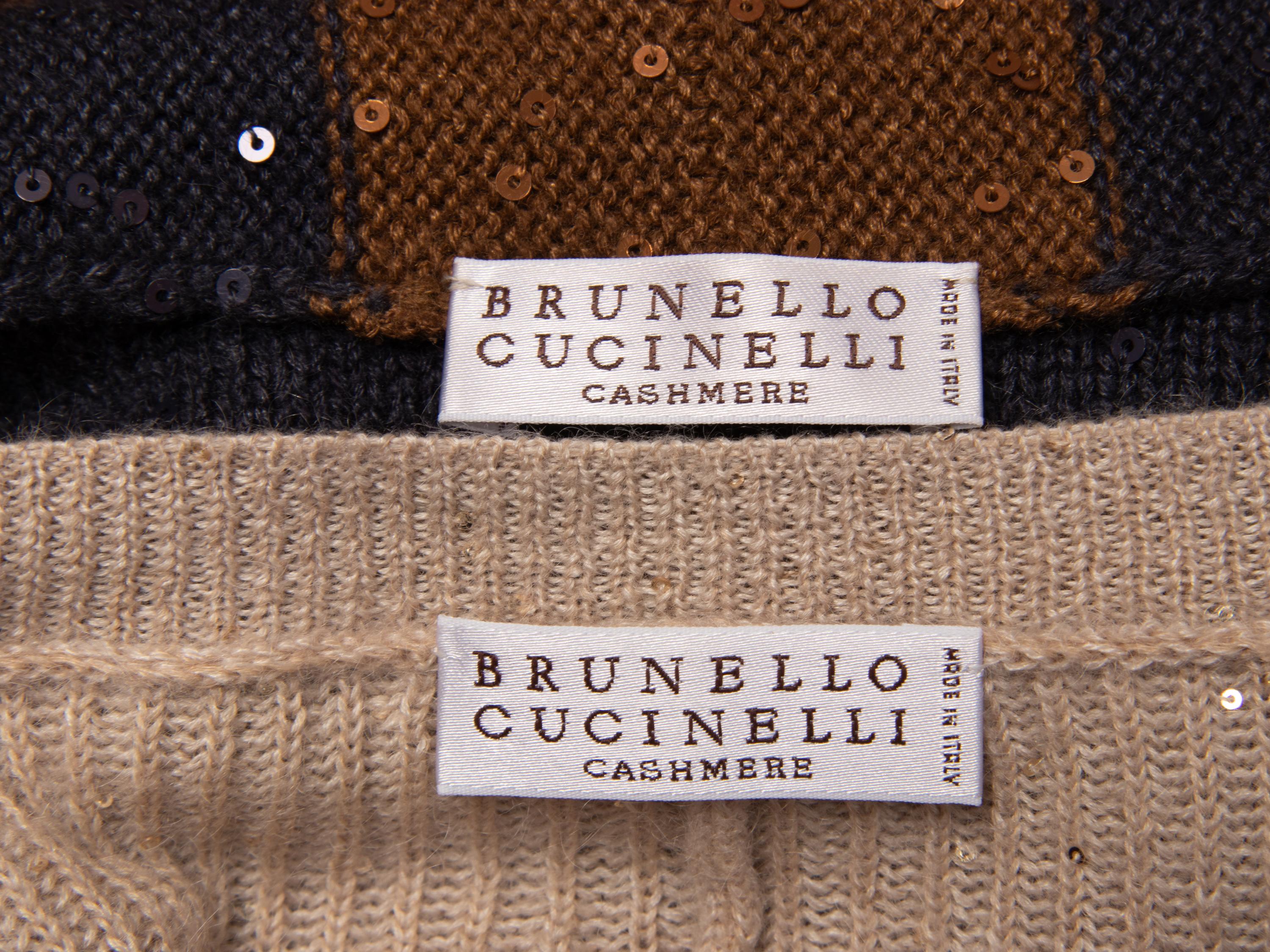 Brunello Cucinelli, Two Knit Cashmere Tops