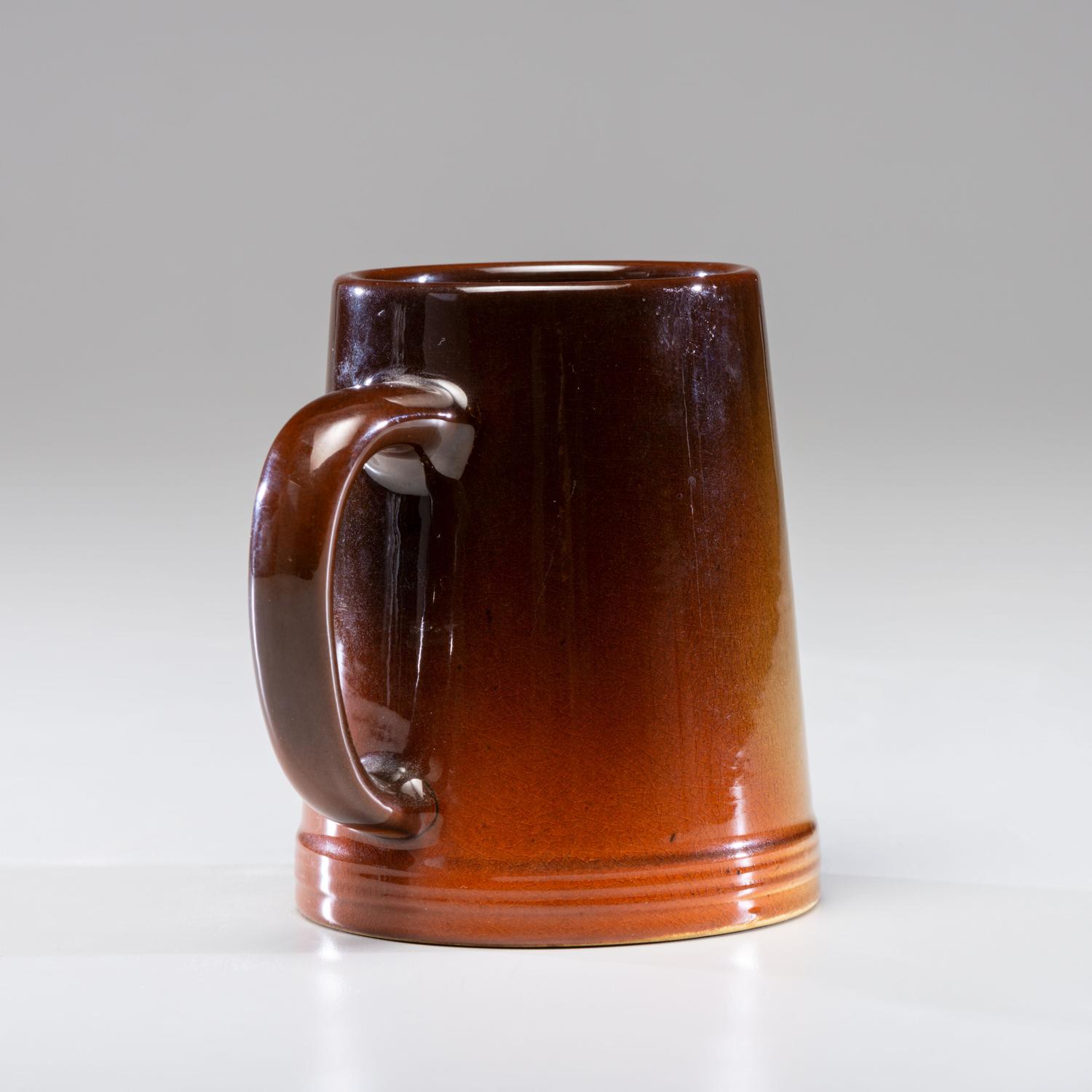Standard Glaze Mug with Dog, 1901