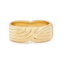 YELLOW GOLD BANGLE BRACELET AND EARRINGS