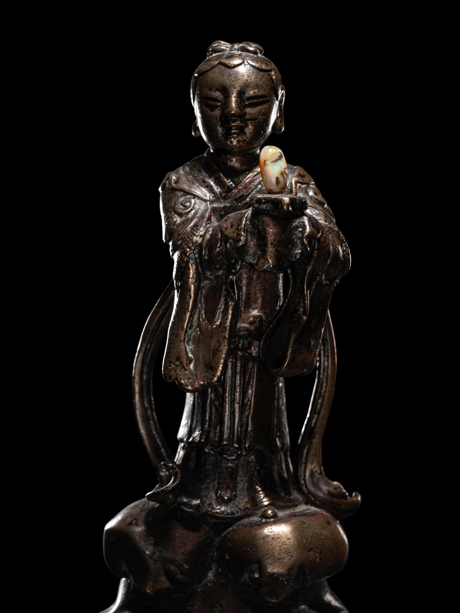 Two Chinese Figures of Female Immortals