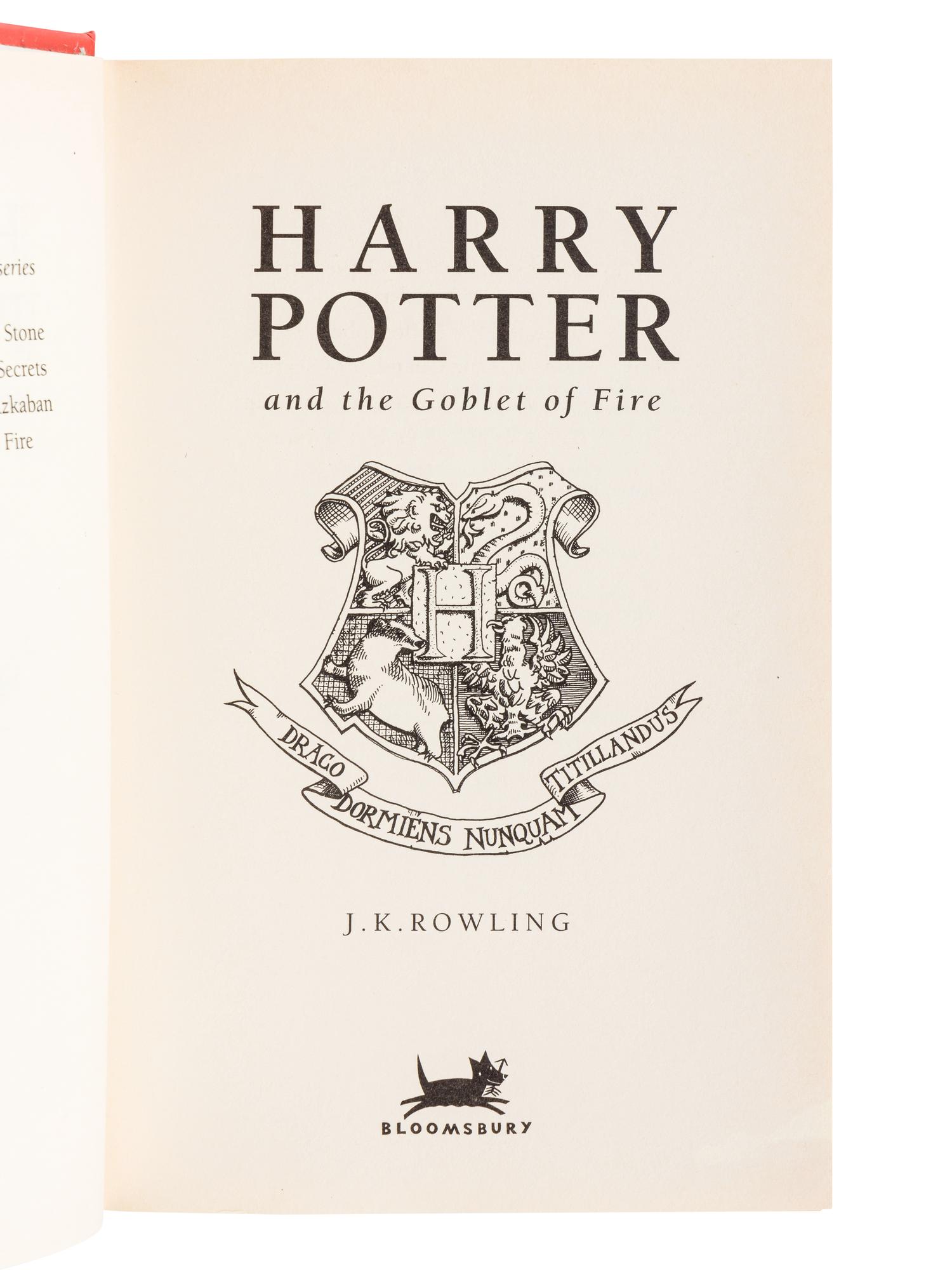 ROWLING, J.K. (b. 1965). A group of 7 works by Rowling, comprising: