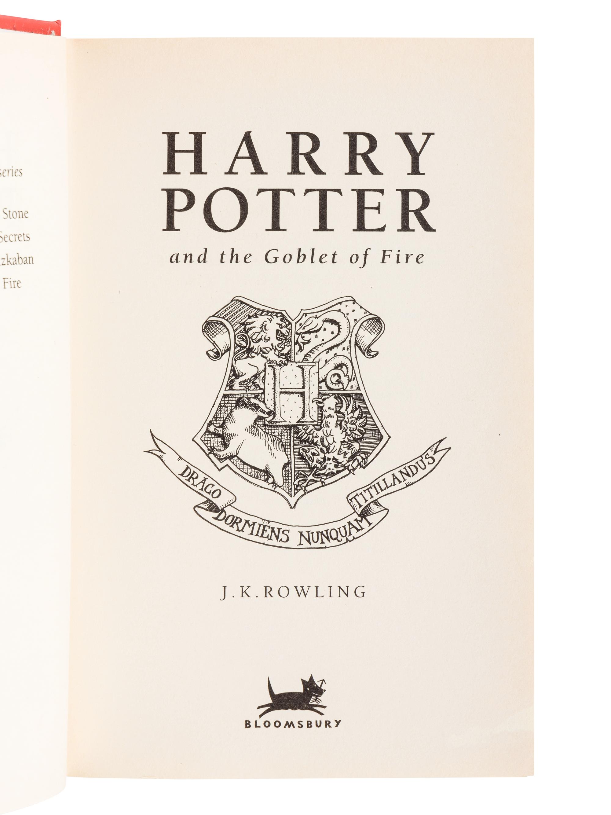 ROWLING, J.K. (b. 1965). A group of 7 works by Rowling, comprising: