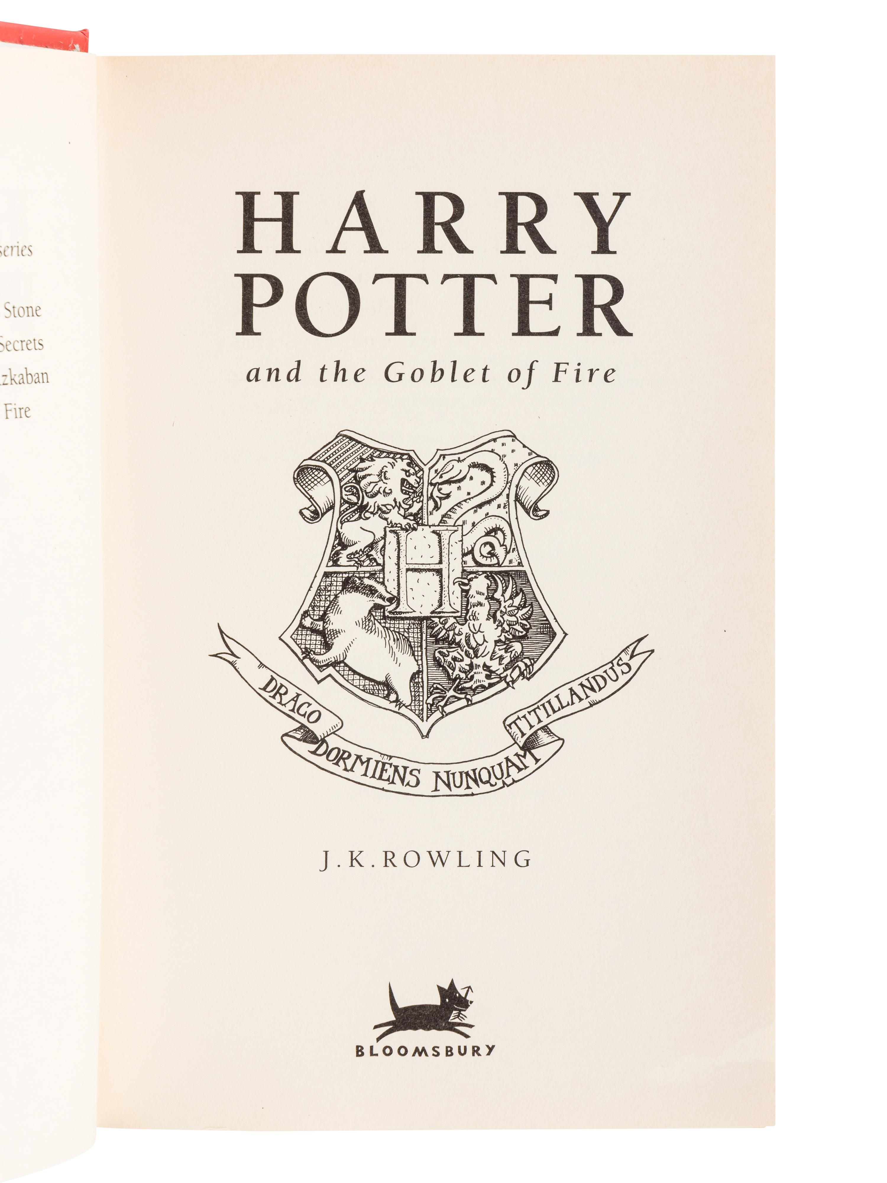 ROWLING, J.K. (b. 1965). A group of 7 works by Rowling, comprising: