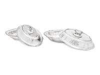 Two American Silver Covered Vegetable Dishes