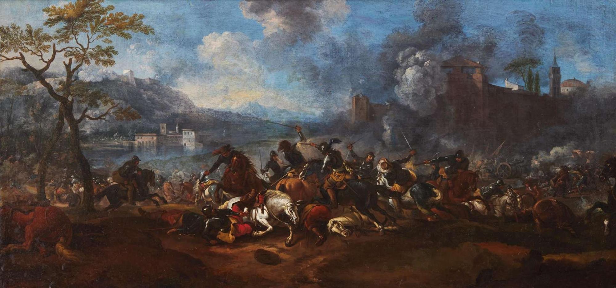 Follower of Jacques Courtois (French, 1621–1676) - Military Skirmish