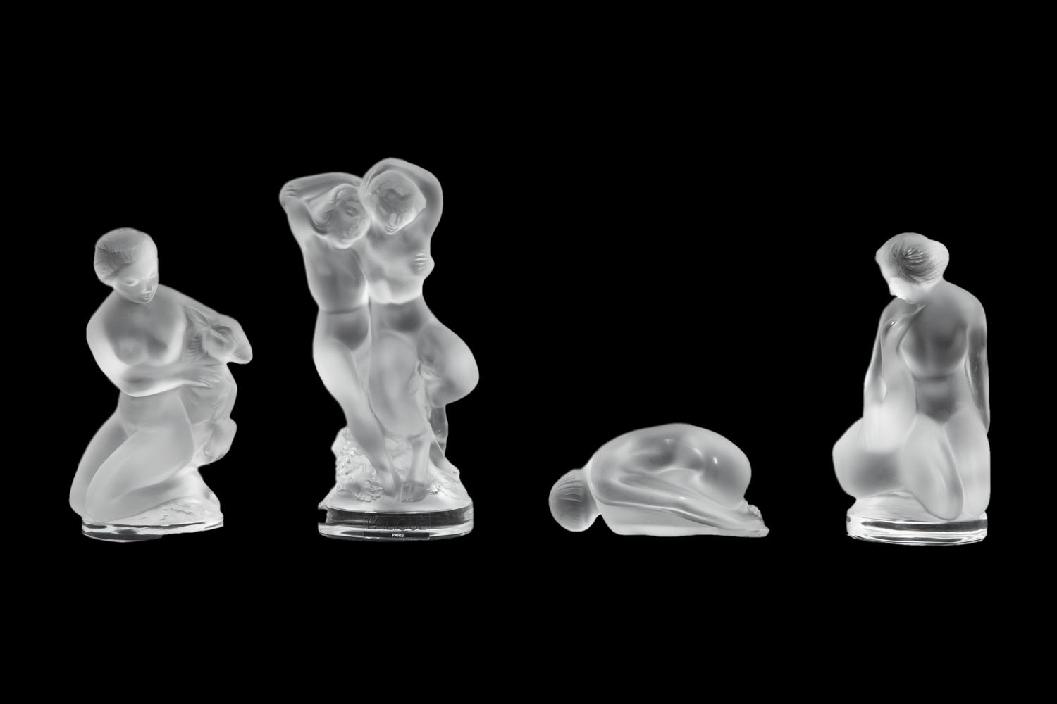 A Set of Lalique Les Quatres Saisons Figures and a Group of Other Lalique Figures