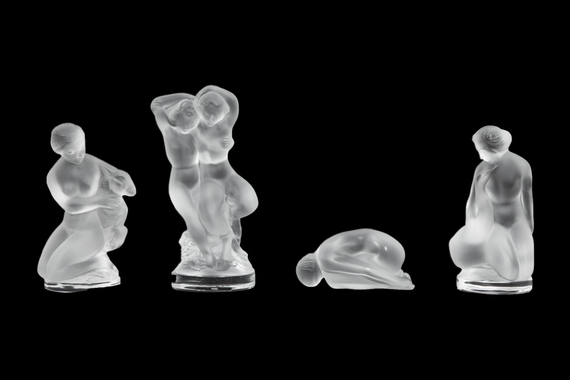 A Set of Lalique Les Quatres Saisons Figures and a Group of Other Lalique Figures