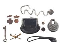 [BUFFALO SOLDIERS] -- [SPANISH AMERICAN WAR]. Sergeant Major George D. Powell, Co. C, 24th US Infantry, archive incl. Buffalo Soldiers' parade flag, identified wooden box and personal items.