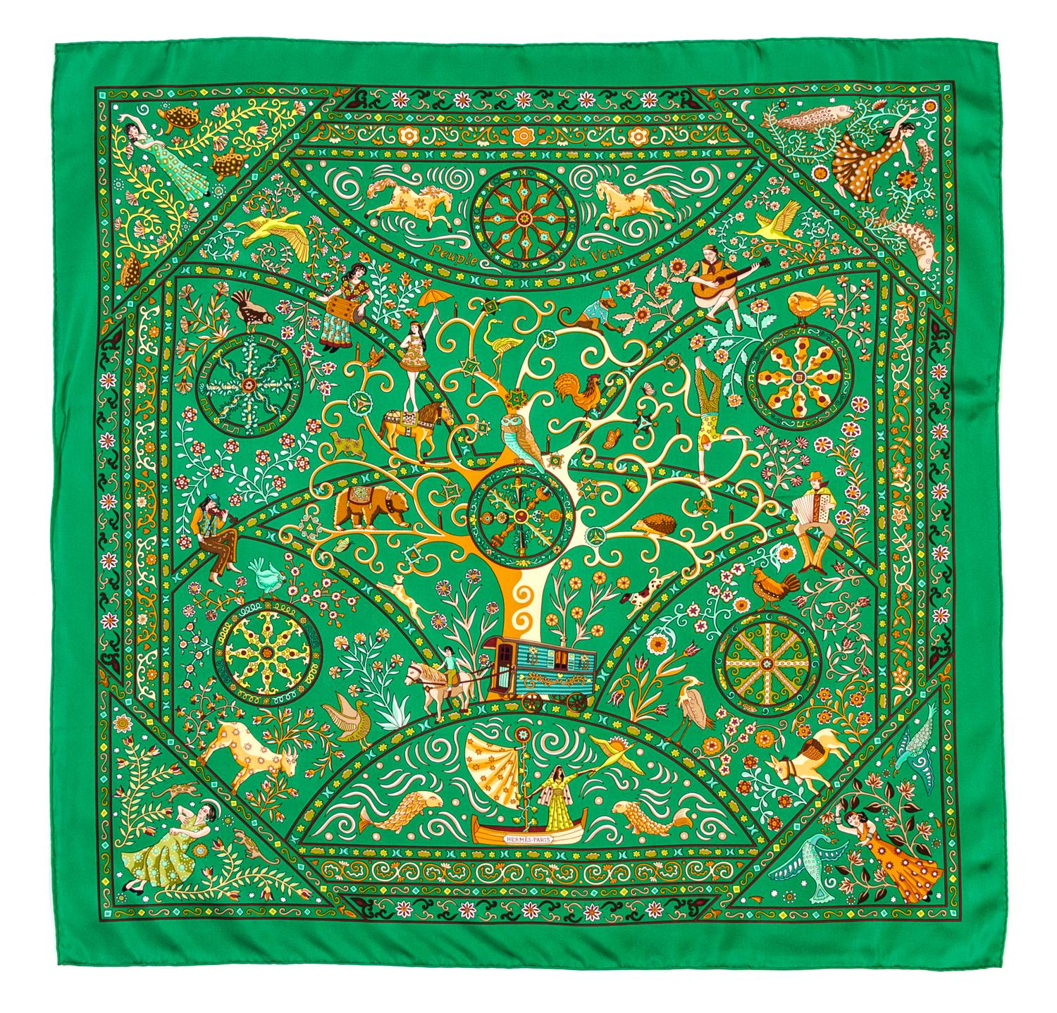 An Hermes 90cm Silk Scarf, 36" x 36".