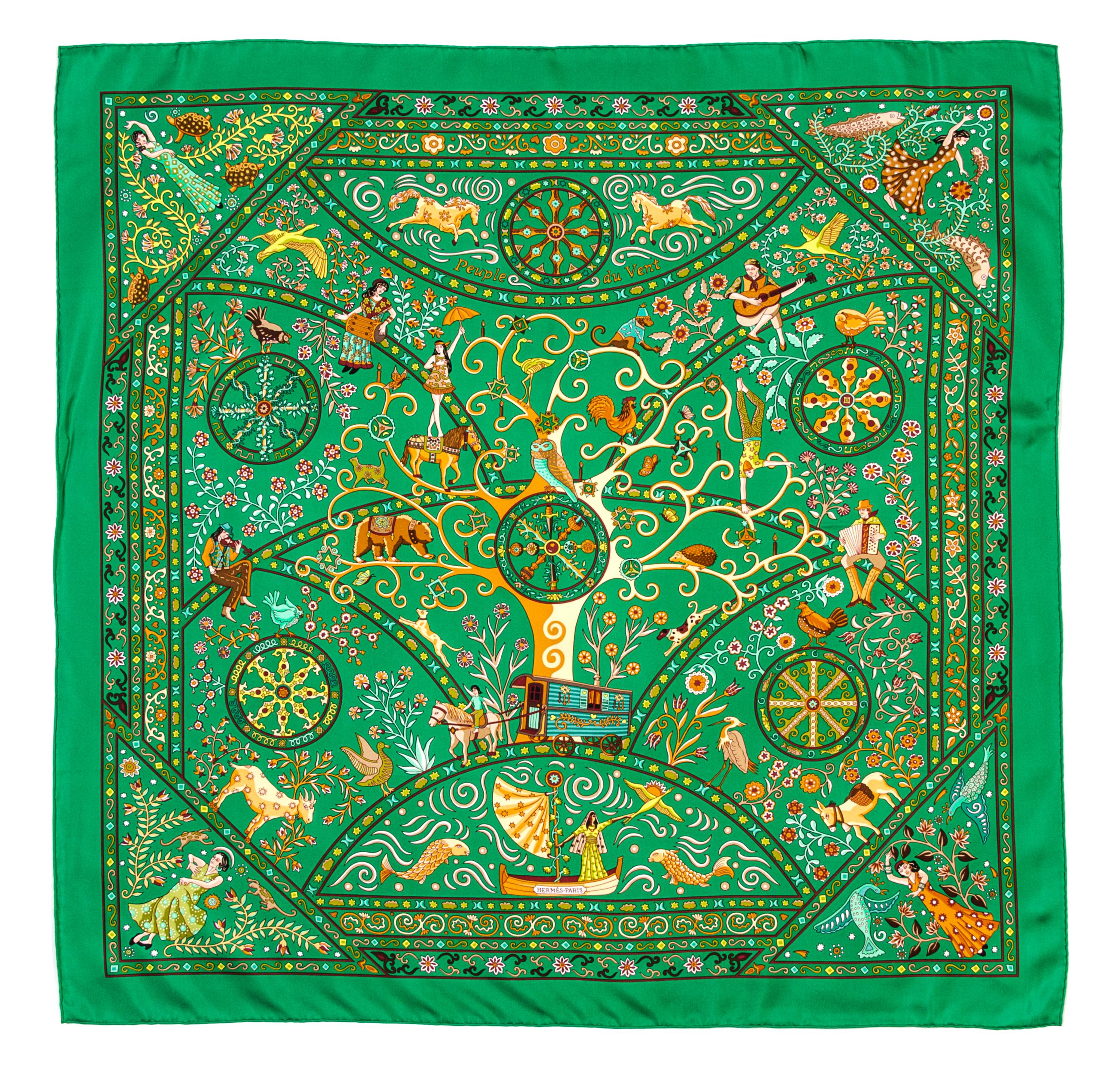 An Hermes 90cm Silk Scarf, 36" x 36".