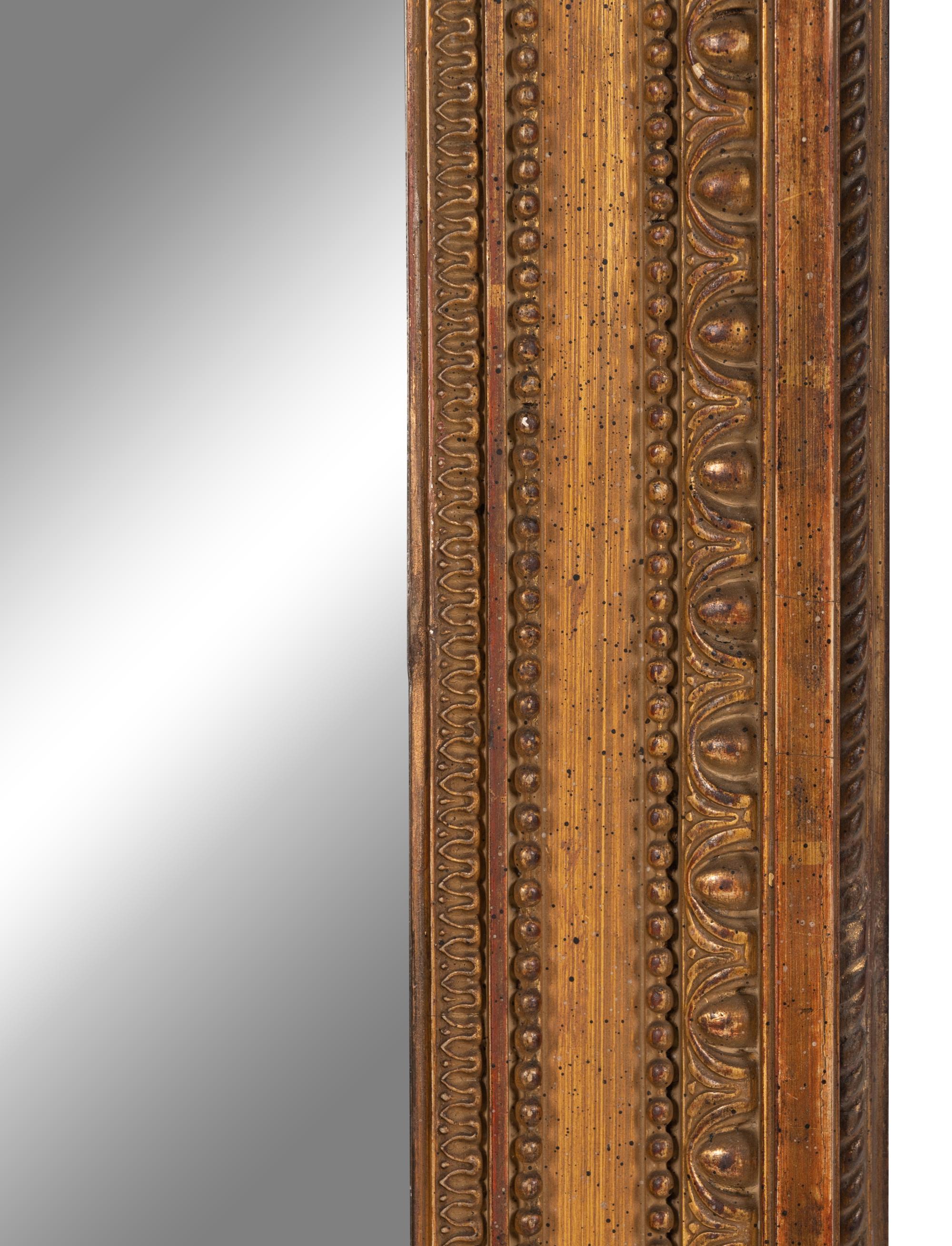 A Neoclassical Style Giltwood Mirror