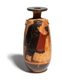 An Attic Style Black-Figured Alabastron