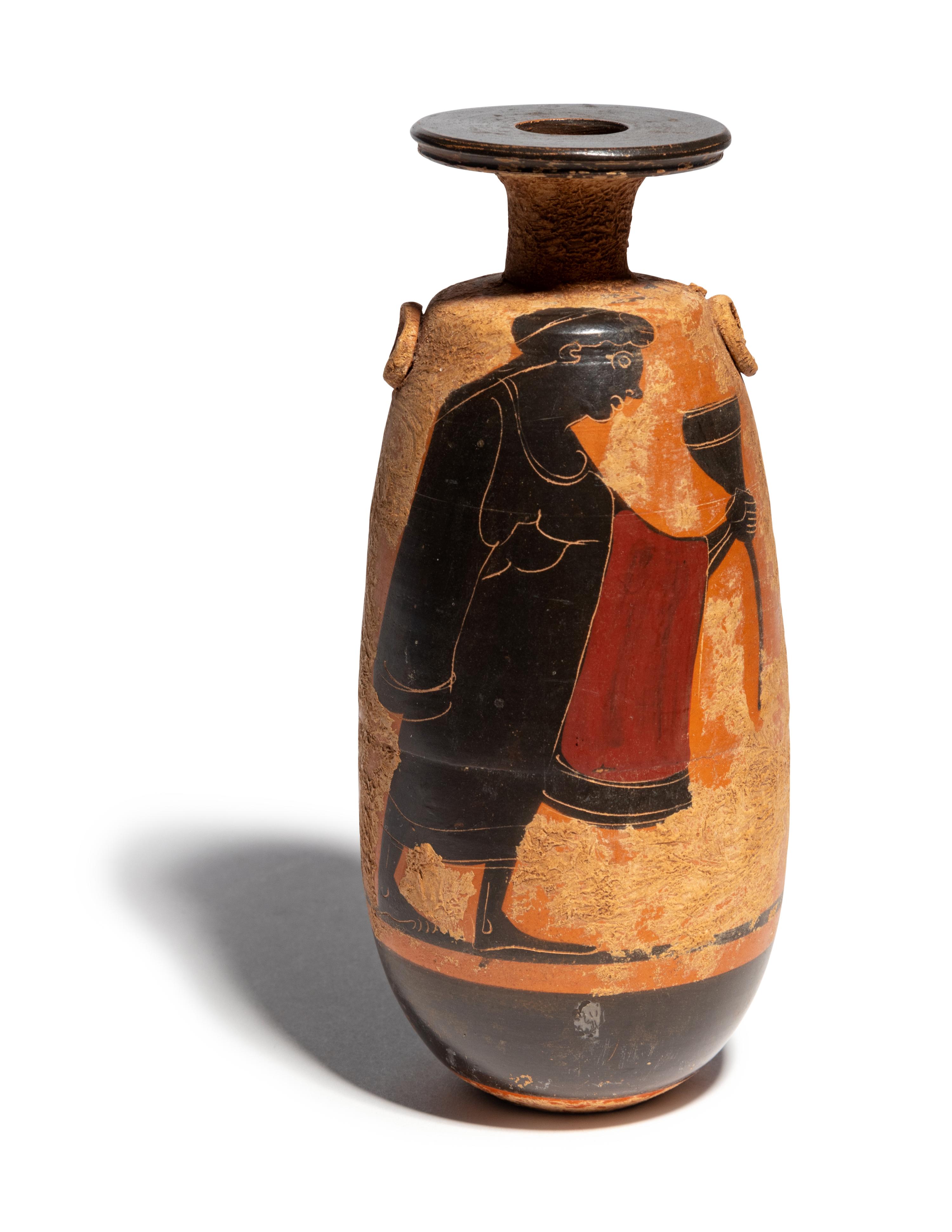 An Attic Style Black-Figured Alabastron