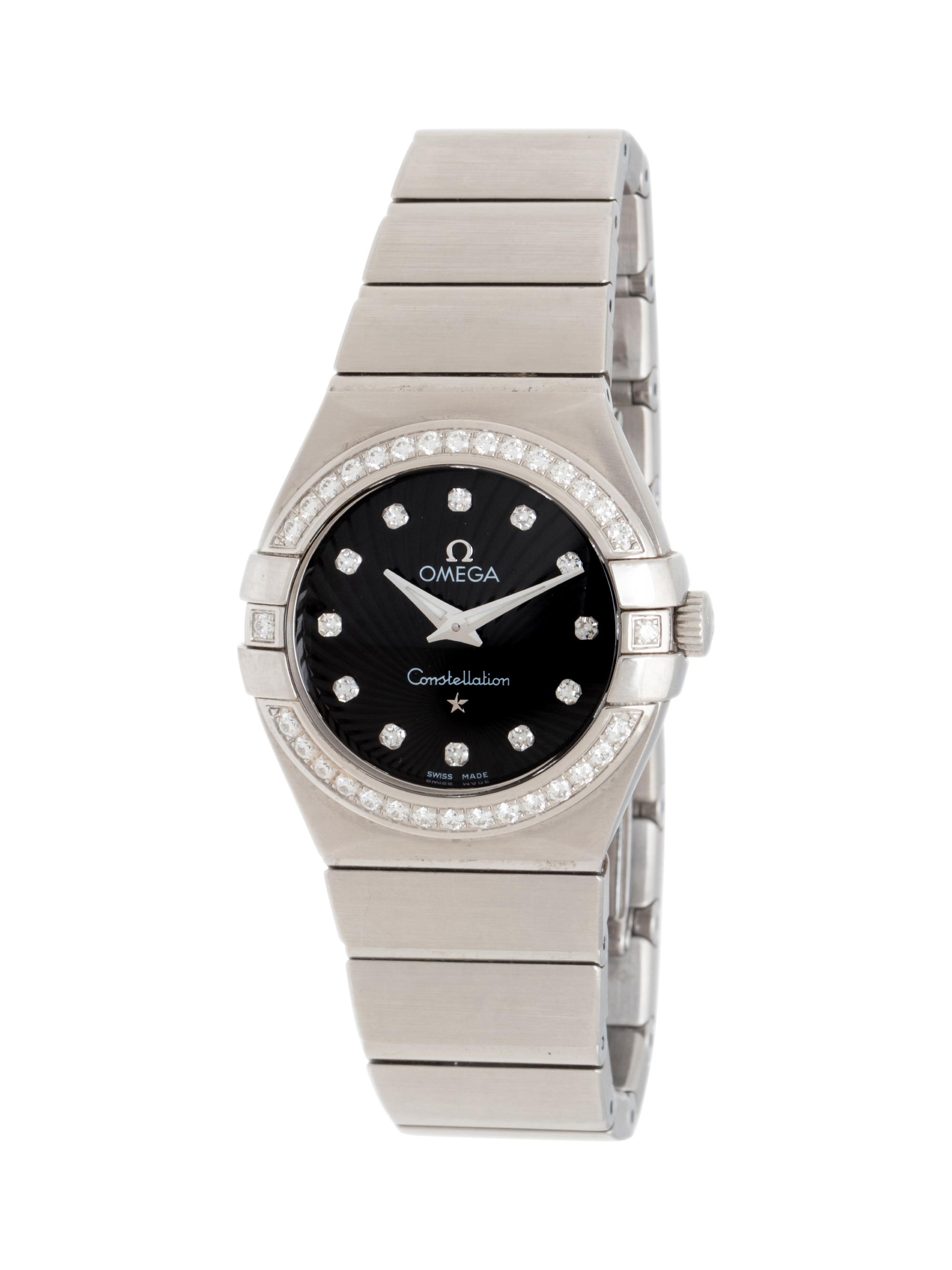OMEGA, STAINLESS STEEL AND DIAMOND 'CONSTELLATION' WATCH
