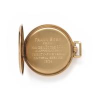 HAMILTON, 14K YELLOW GOLD OPEN FACE POCKET WATCH