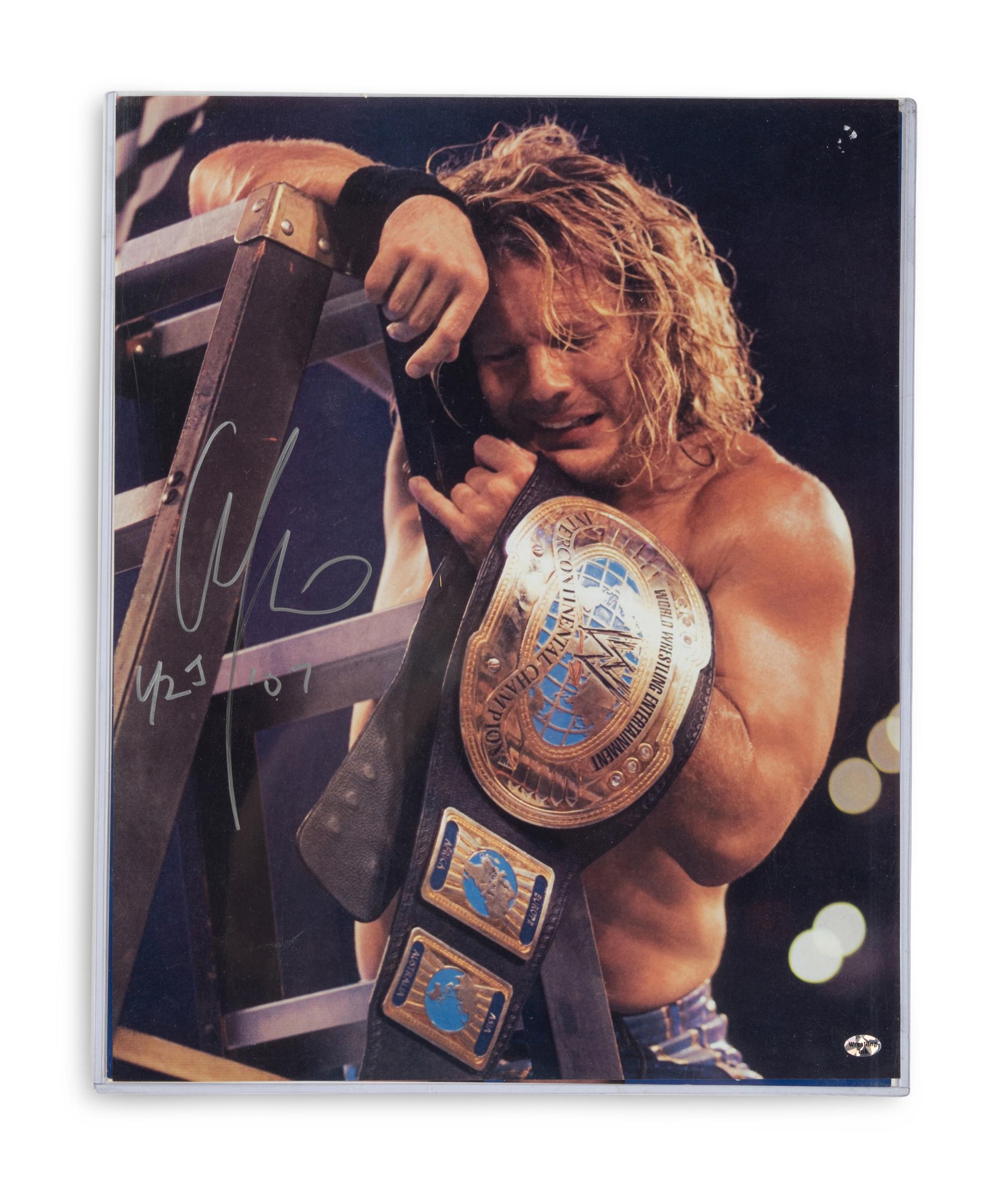 A Large Group of Professional Wrestling Signed Items Including Ric Flair and Multiple Deceased Wrestlers