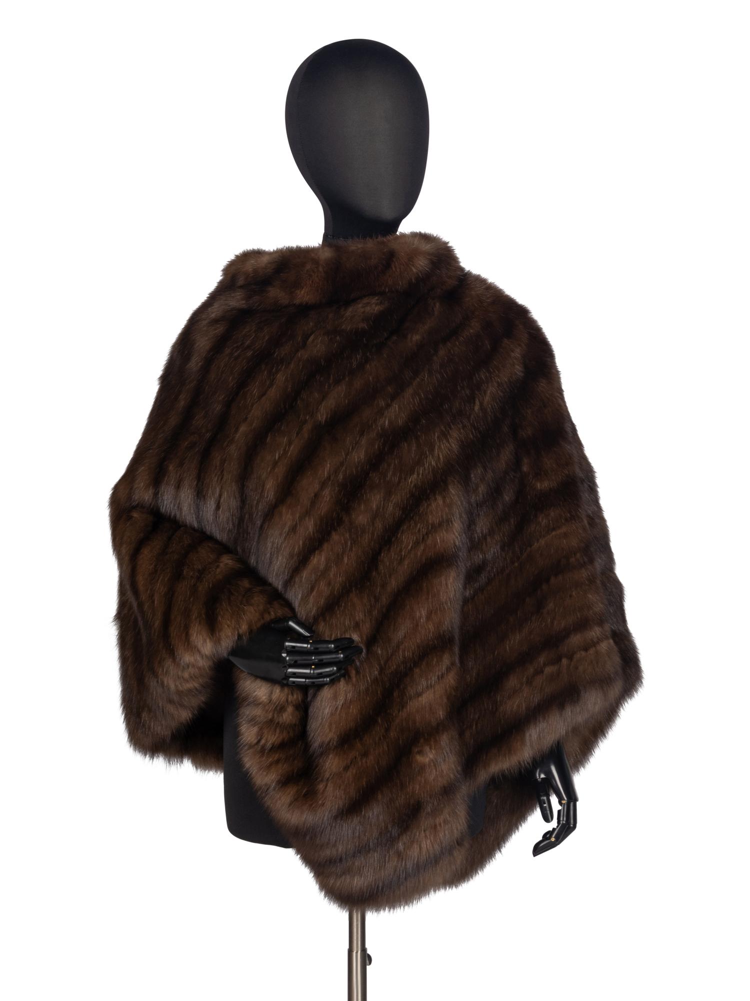 Zandra Rhodes Sable Poncho