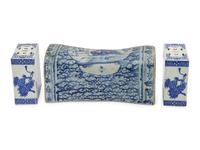 Three Chinese Blue and White Porcelain Pillows