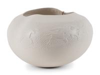 Pottery Jar, with Horses