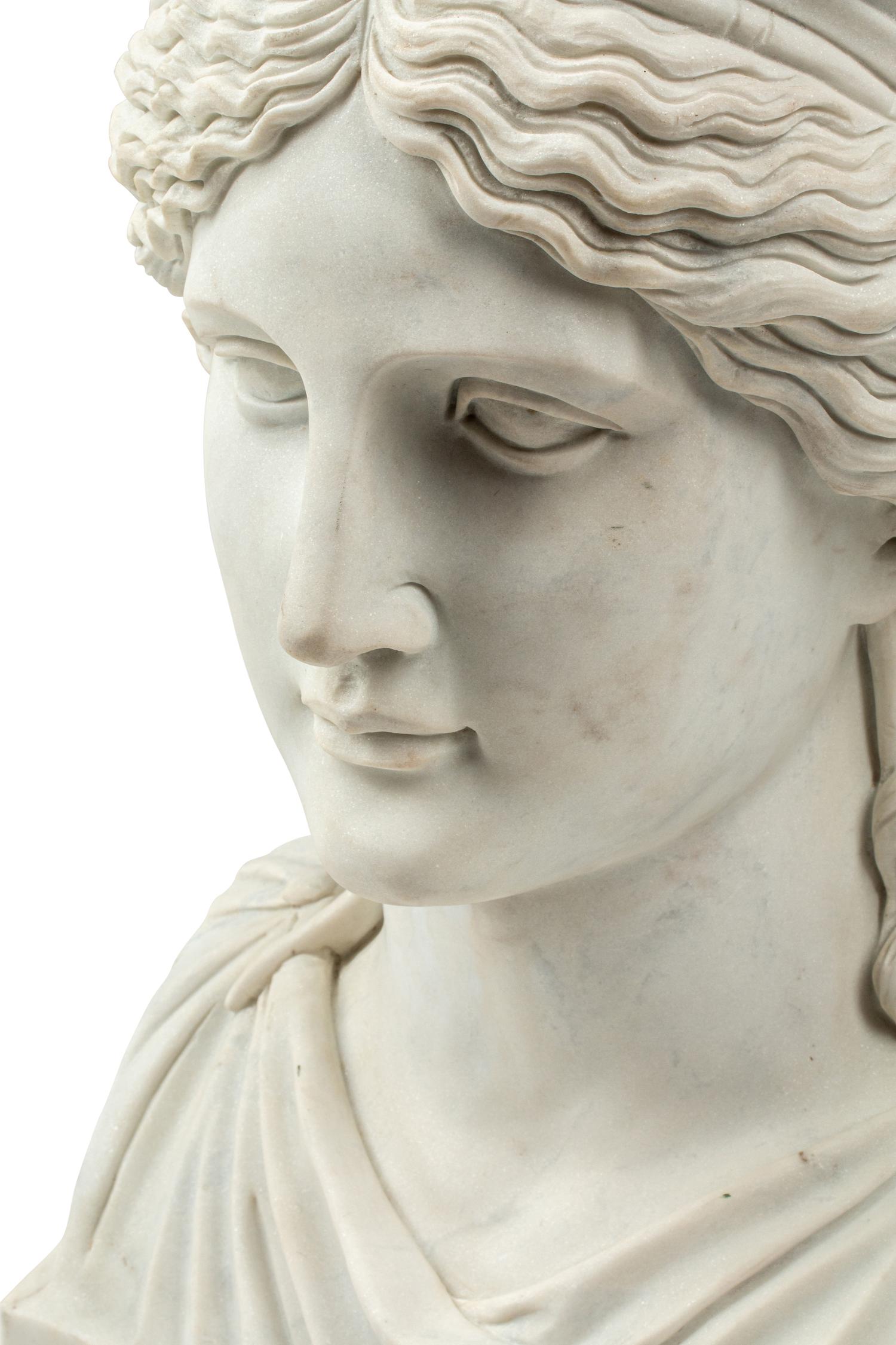 An Italian Empire Style Marble Bust