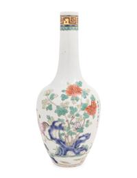 A Chinese Famille Rose Porcelain Bottle Vase