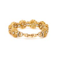 Jabel, Yellow Gold and Diamond Bracelet and Earrings