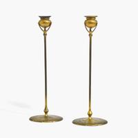 Tiffany Studios (American, active 1878-1932) Pair of Candlesticks, New York, USA, circa 1905