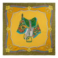 Three Designer Silk Scarves: Two Hermès & One Celine