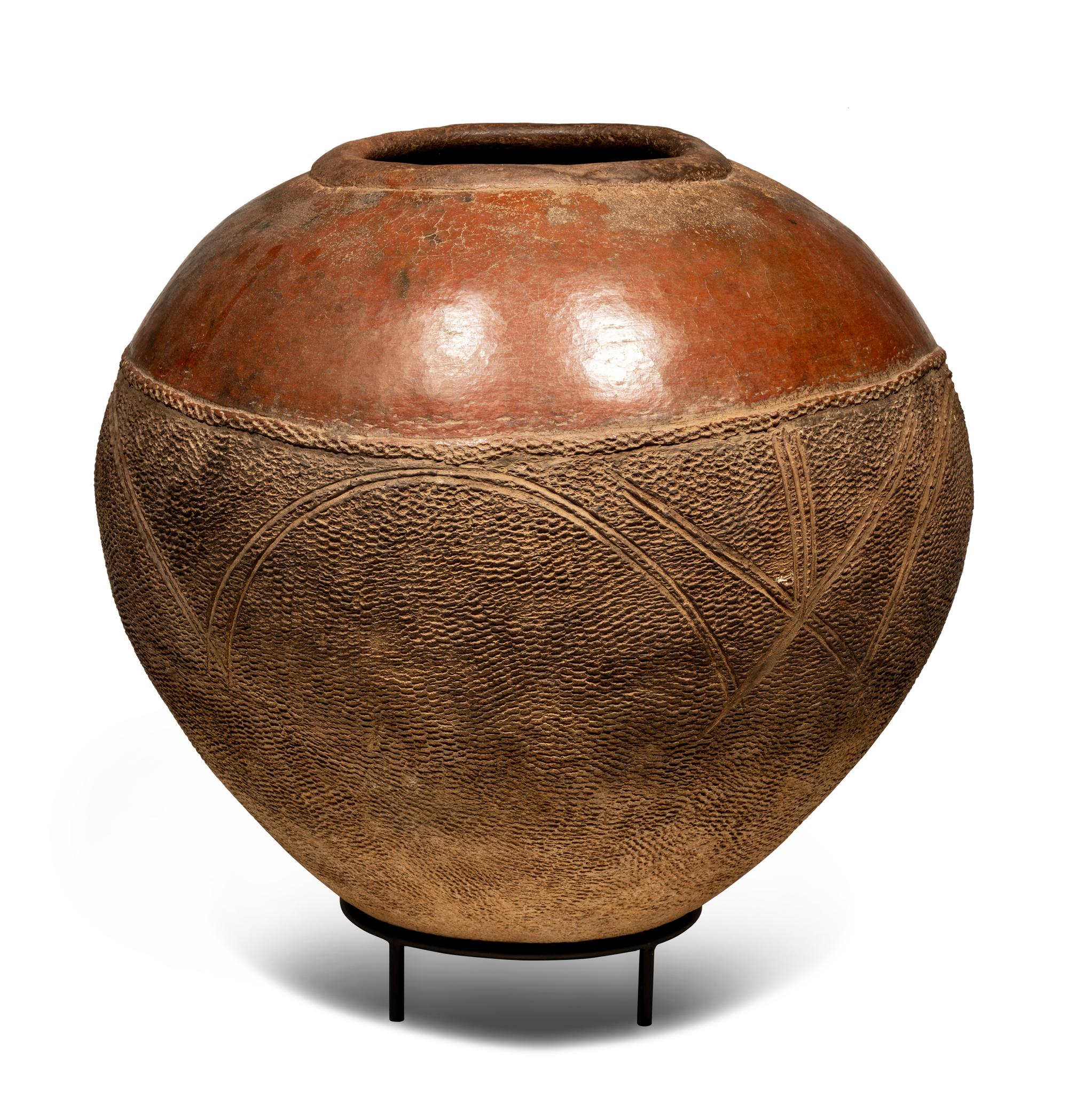 A Bobo Earthenware Storage Container