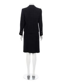 Chanel Black Dress Suit Ensemble,