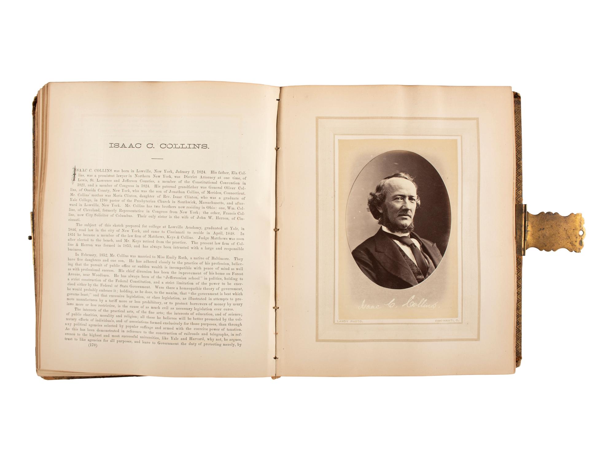 [AMERICANA]. 2 photographically illustrated books feat. prominent Chicago and Cincinnati figures.