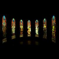 TIFFANY STUDIOS Angels Representing Seven Churches, A Rare Set of Seven Windows, 1902