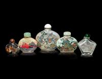 Five Chinese Inside Painted Snuff Bottles