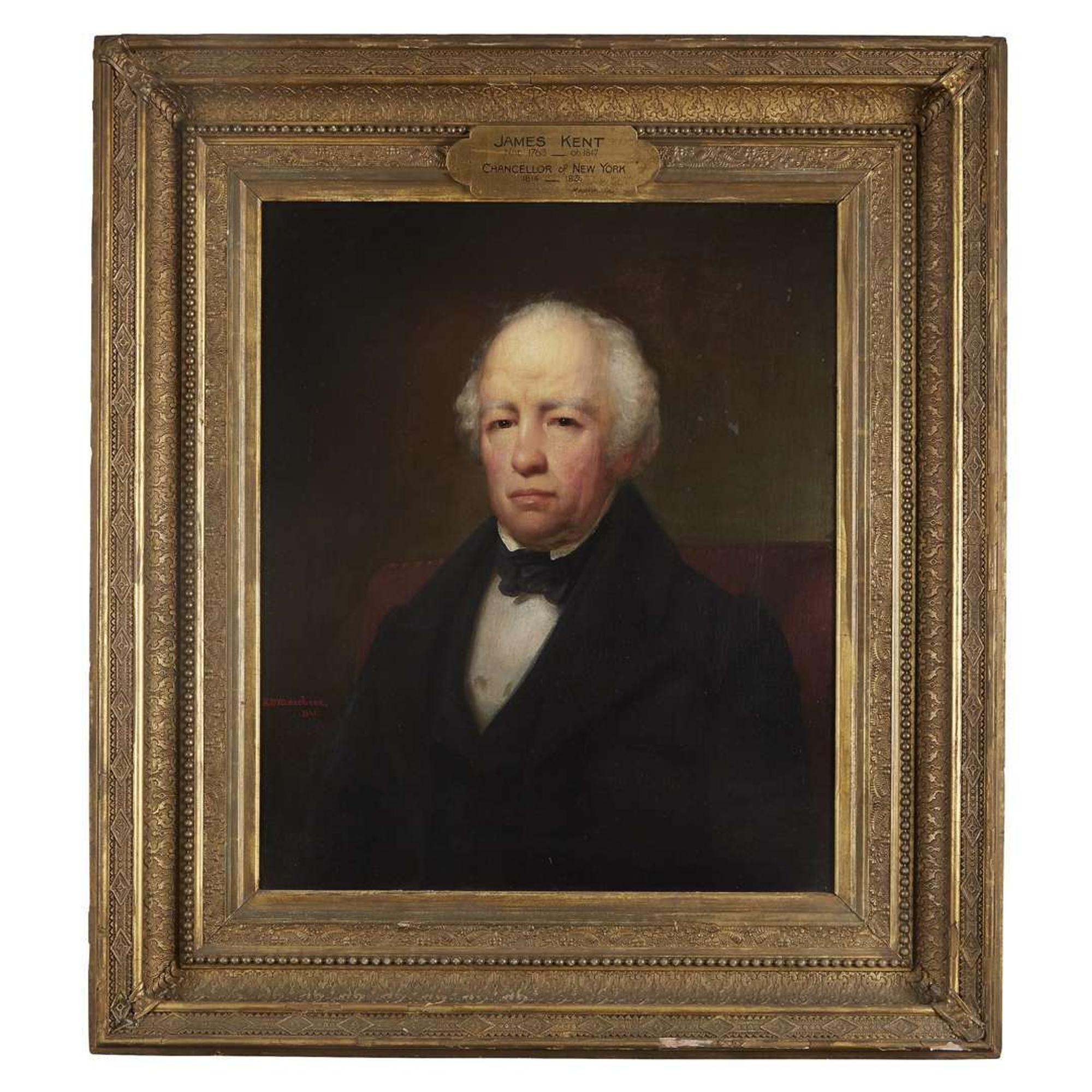 Edward D. Marchant (1806-1887) Portrait of James D. Kent (1763-1847)