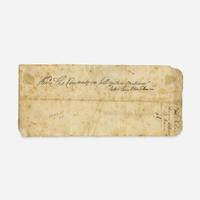 [Americana] Adams, John Annotated Promissory Note