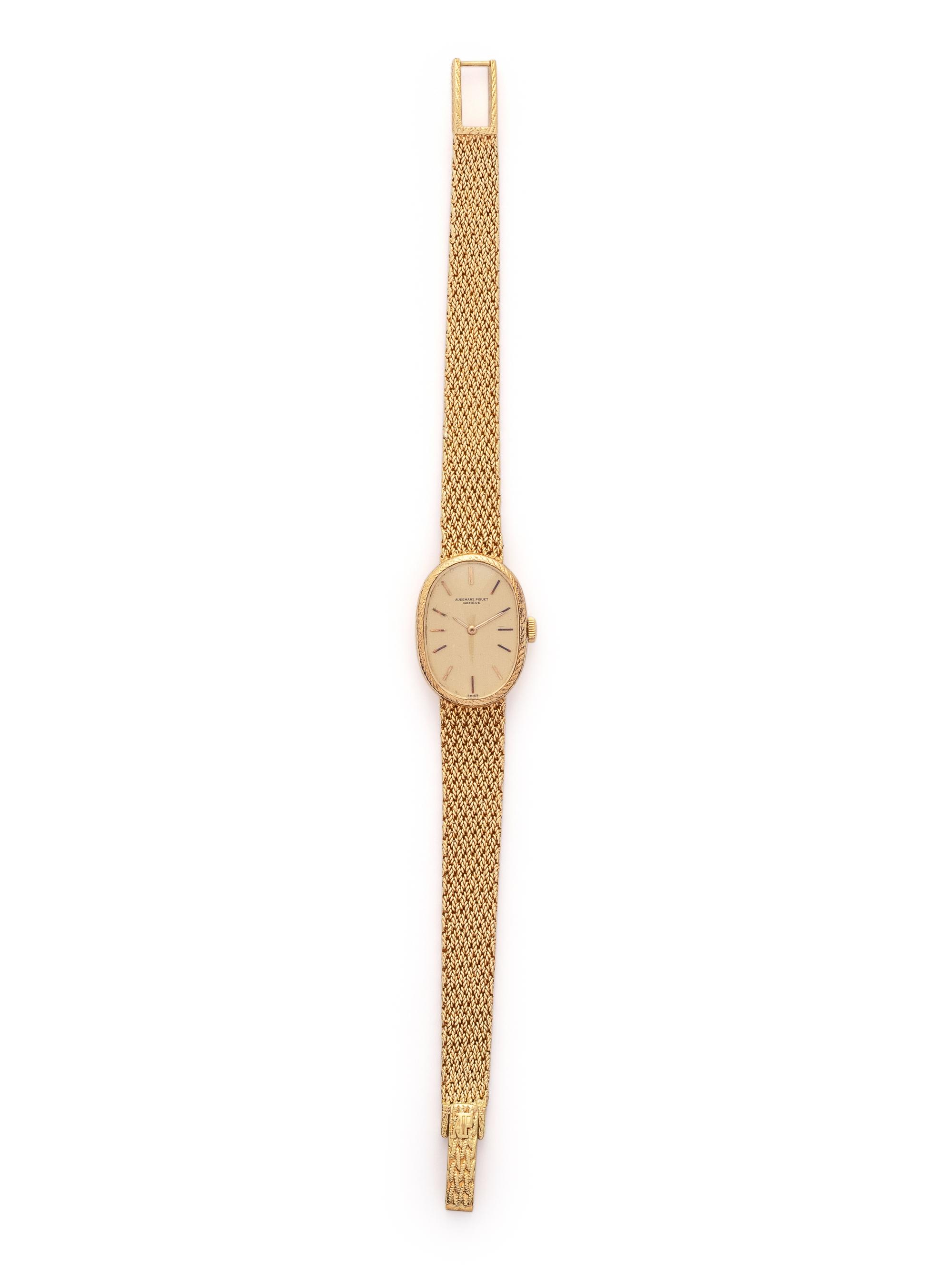 AUDEMARS PIGUET, 18K YELLOW GOLD WRISTWATCH
