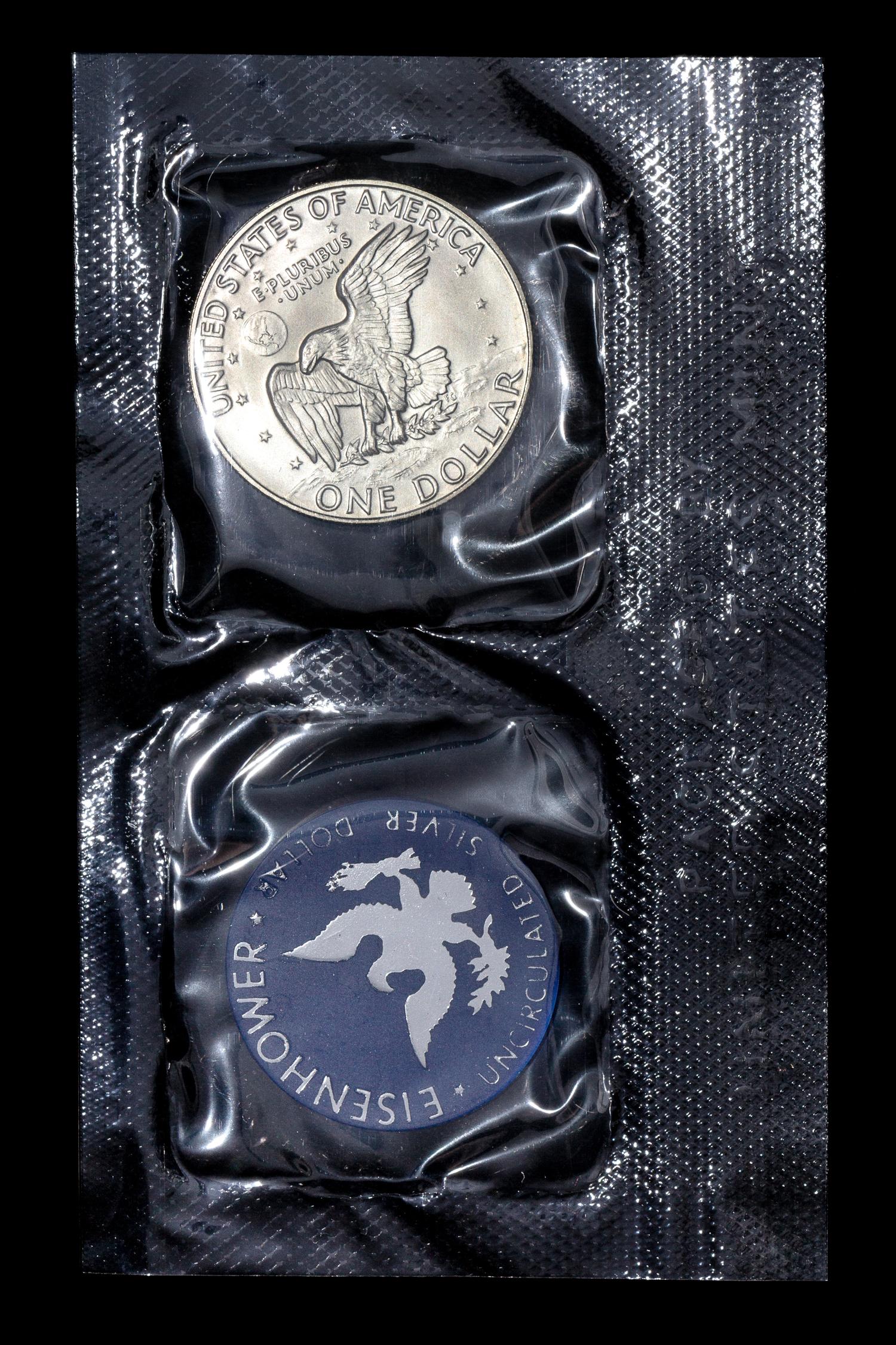 *A Group of Five United States Eisenhower Silver Dollars