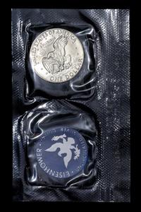 *A Group of Five United States Eisenhower Silver Dollars