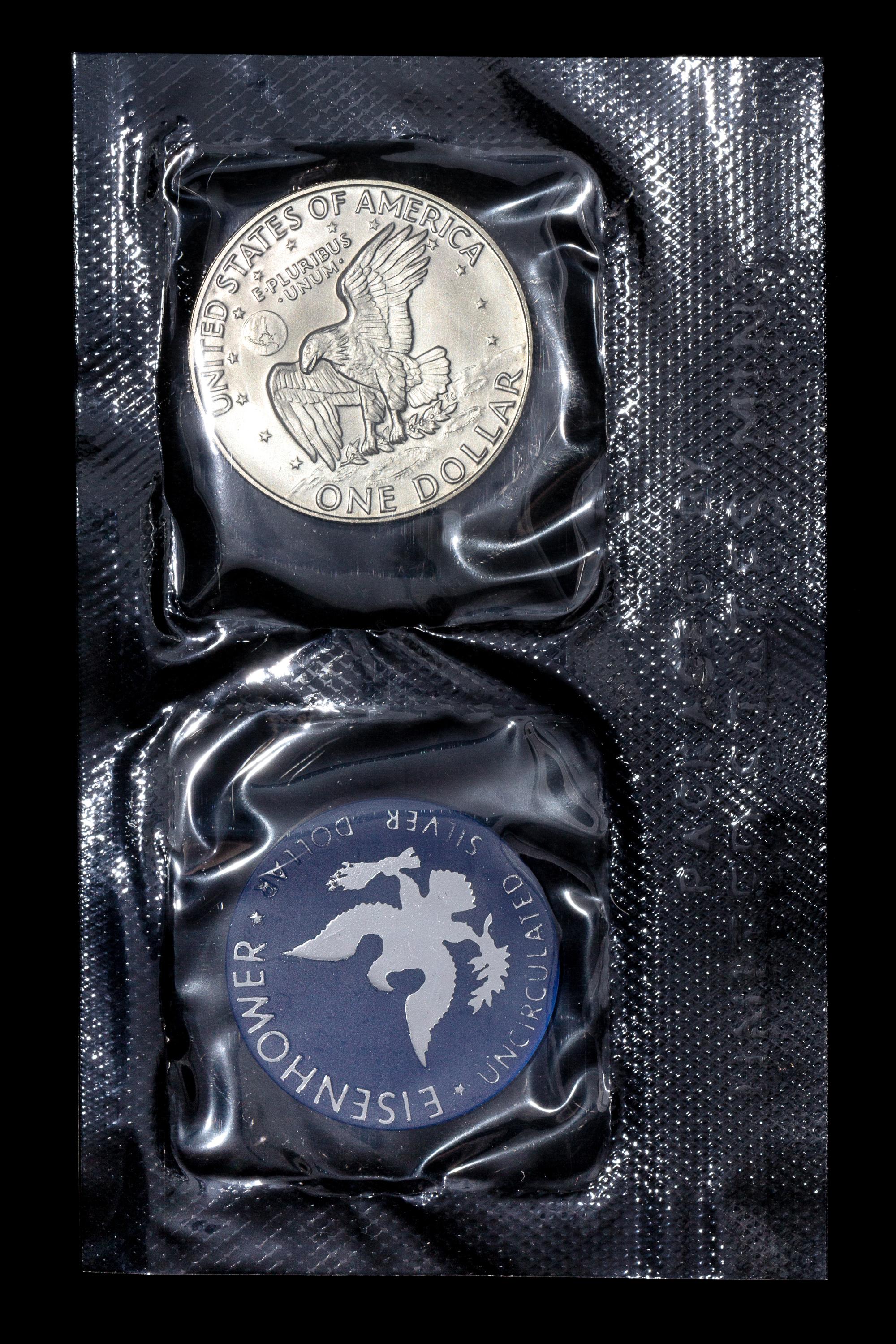 *A Group of Five United States Eisenhower Silver Dollars