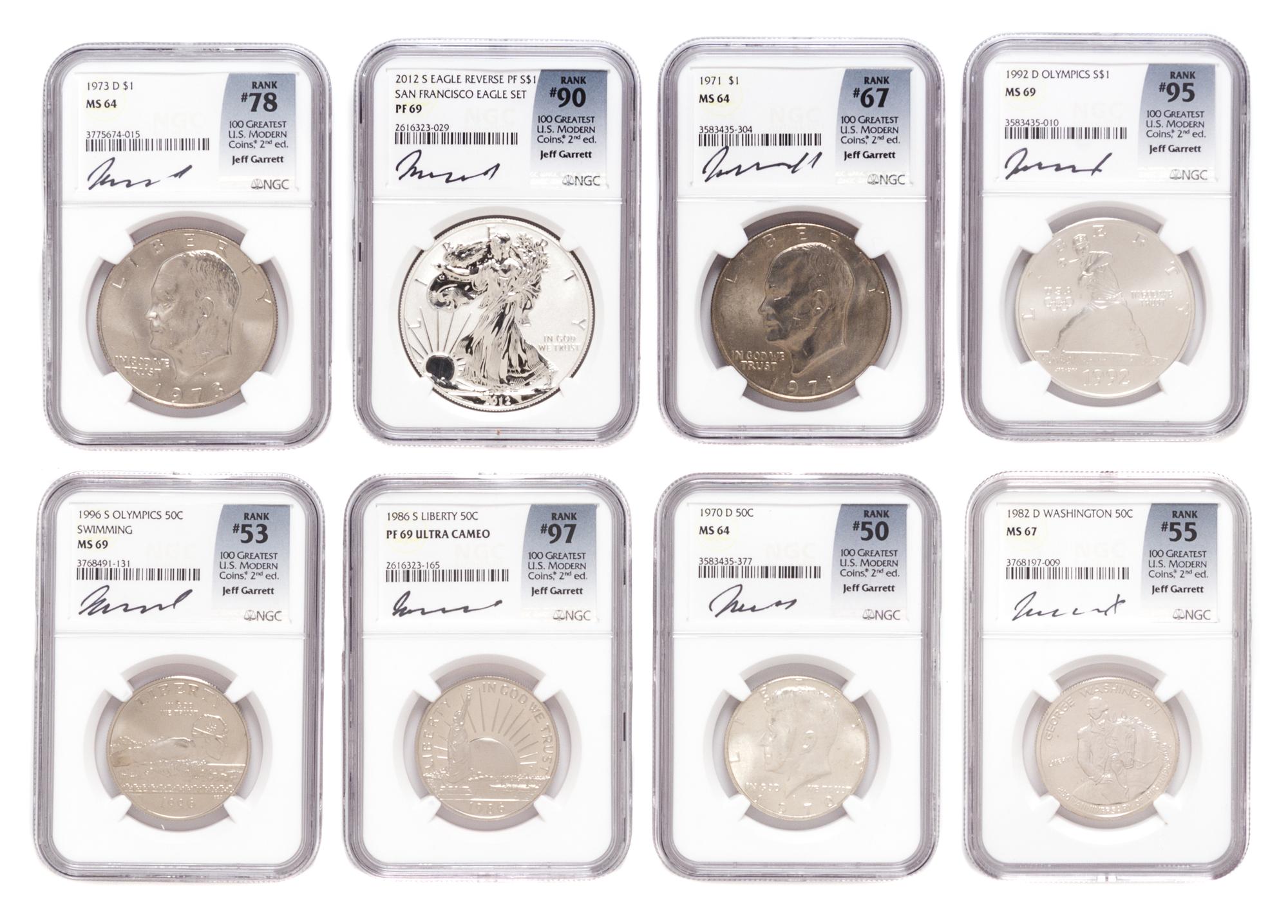 A Group of Fifteen United States Coins — 100 GREATEST U.S. MODERN COINS 2ND EDITION