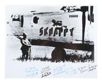 [WWII]. Large group of signatures of American aces and aviators.