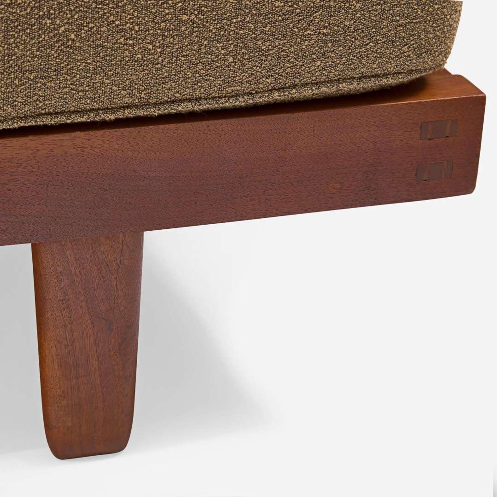 George Nakashima Day Bed with Plank Back, New Hope, Pennsylvania, 1969