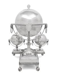 A English Silver-Plate Coffee and Tea Machine