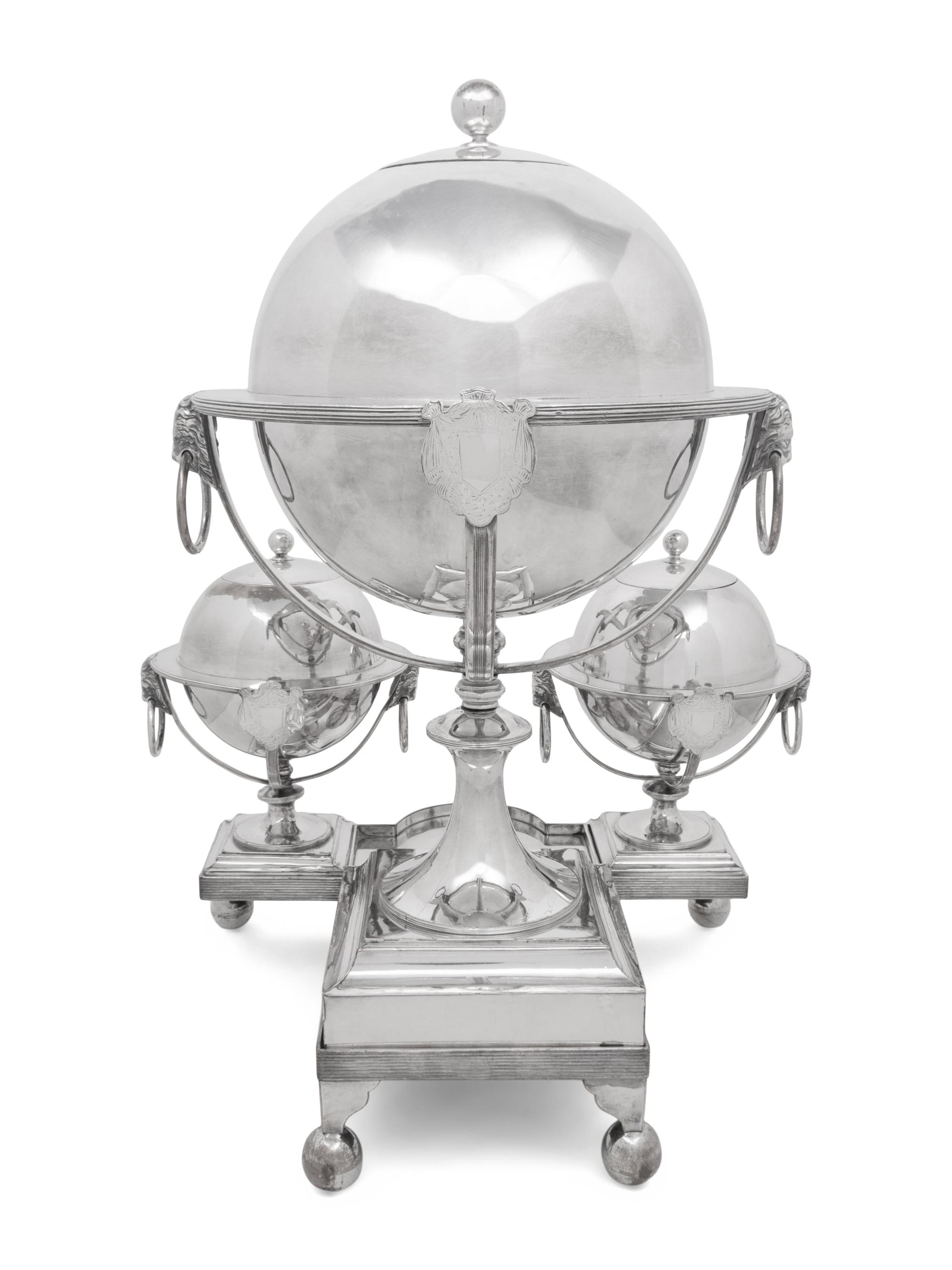 A English Silver-Plate Coffee and Tea Machine