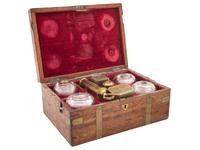 [CIVIL WAR]. Bloodletting kit with instruments by makers including Savigny & Co. and Weiss, London.