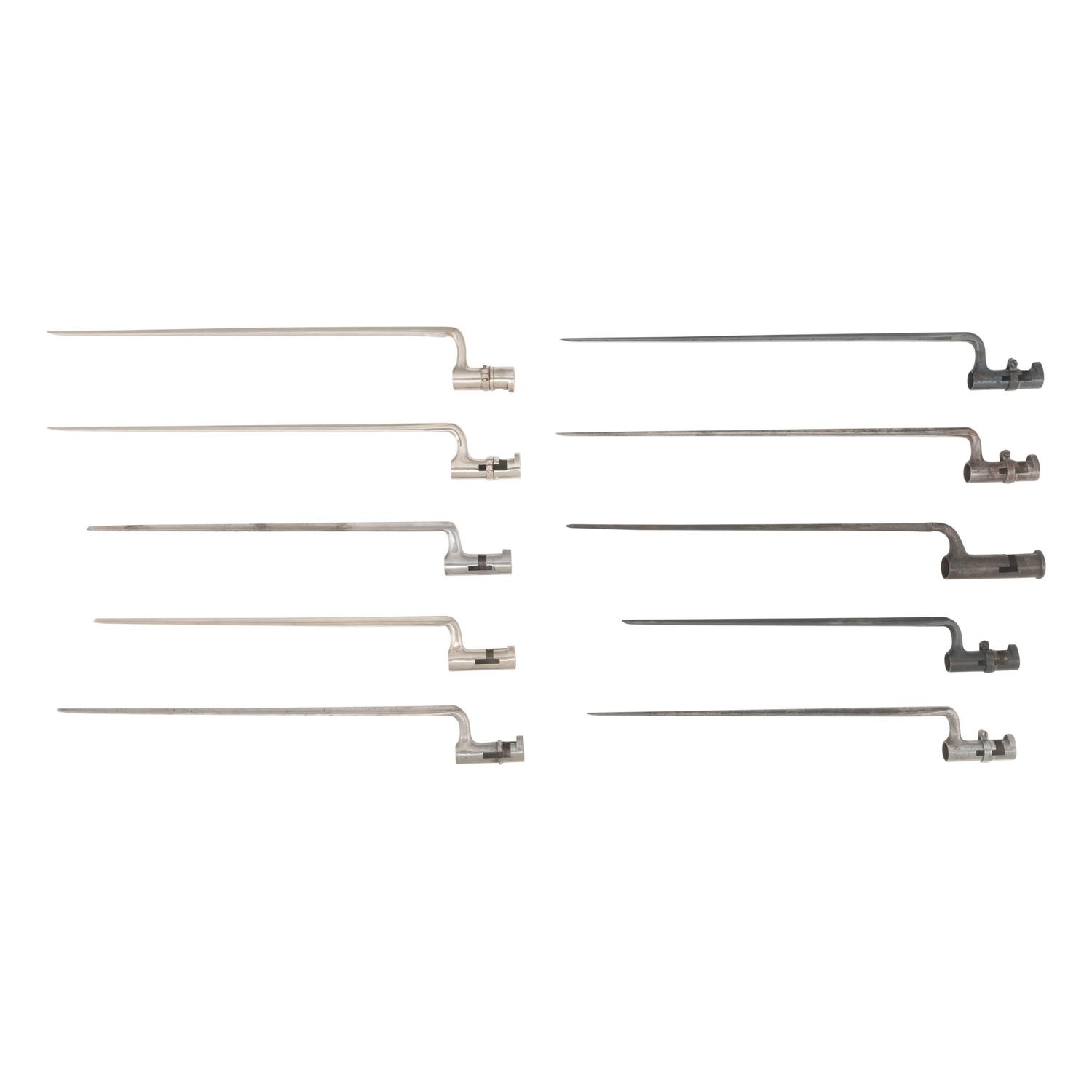 Group of 10 Socket Bayonets