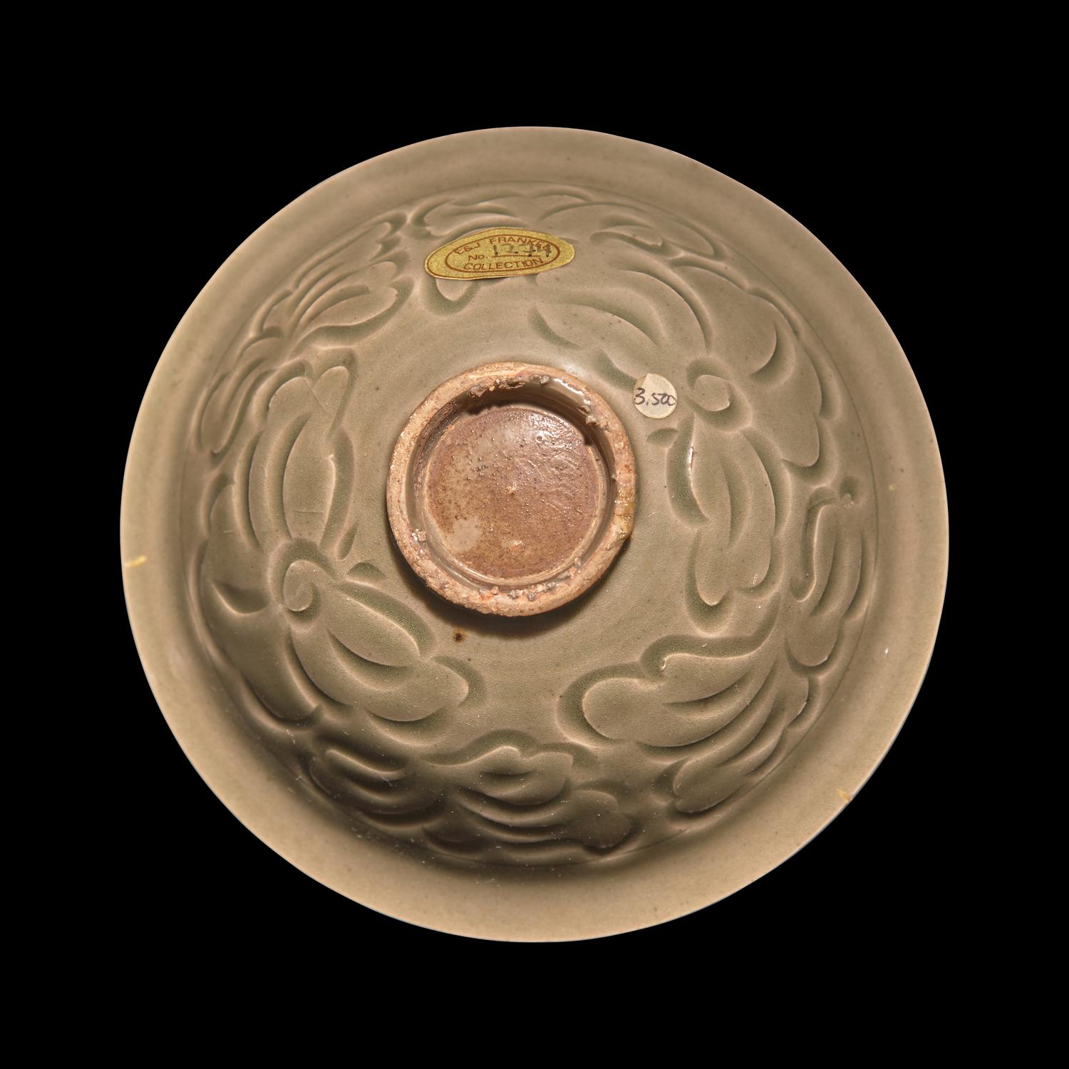A Chinese Yaozhou Celadon 'Fish' Bowl, Northern Song Dynasty 北宋 耀州窯刻划花魚紋碗
